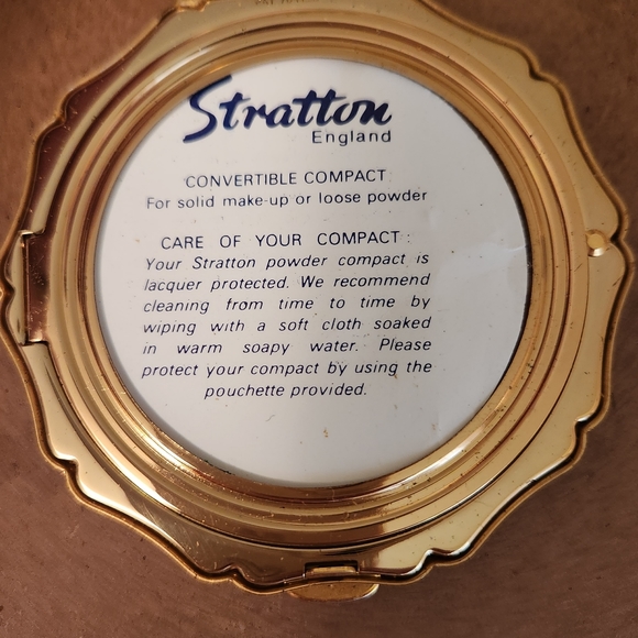 Vintage Stratton Makeup Loose Powder Convertible Compact EUC - Picture 4 of 10